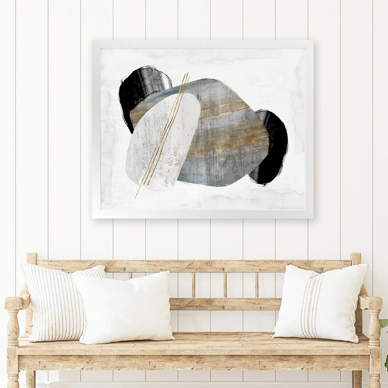 Shop Magnestic Stillness Art Print-Abstract, Grey, Horizontal, PC, Rectangle, View All-framed painted poster wall decor artwork