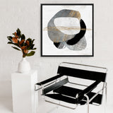 Shop Through Dimensions II (Square) Canvas Art Print-Abstract, Grey, PC, Square, View All-framed wall decor artwork