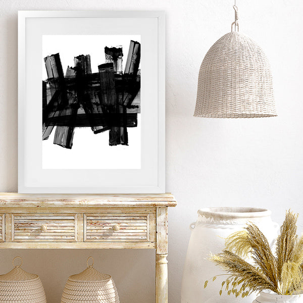 Shop The Neighbourhood Art Print-Abstract, Black, PC, Portrait, Rectangle, View All-framed painted poster wall decor artwork