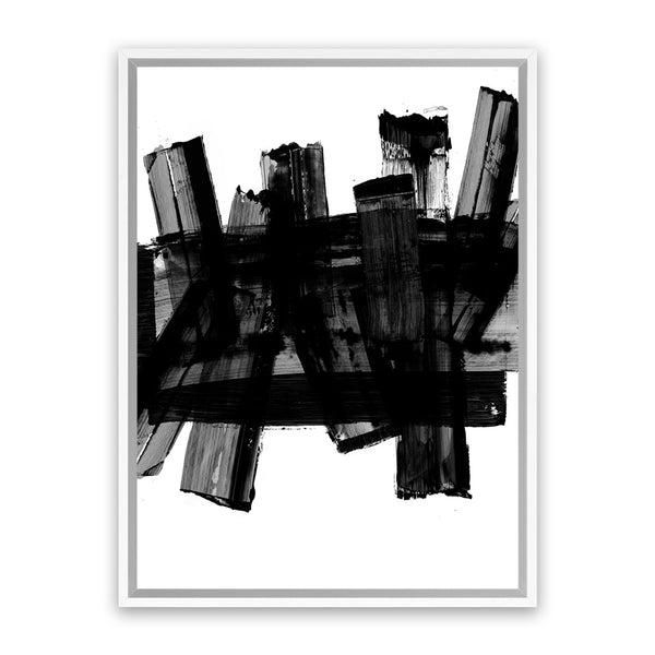 Shop The Neighbourhood Canvas Art Print-Abstract, Black, PC, Portrait, Rectangle, View All-framed wall decor artwork