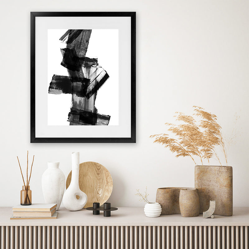 Shop Meditative Dimension II Art Print-Abstract, Black, PC, Portrait, Rectangle, View All-framed painted poster wall decor artwork