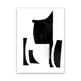 Shop Slashed I Canvas Art Print-Abstract, Black, PC, Portrait, Rectangle, View All, White-framed wall decor artwork