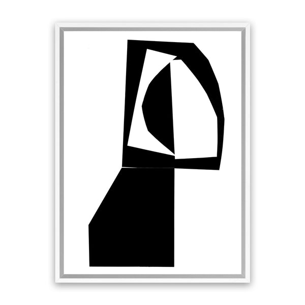 Shop Slashed II Canvas Art Print-Abstract, Black, PC, Portrait, Rectangle, View All-framed wall decor artwork