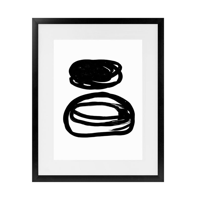 Shop Potato Swirls Art Print-Abstract, Black, PC, Portrait, Rectangle, View All, White-framed painted poster wall decor artwork