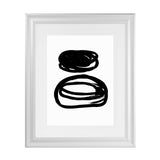 Shop Potato Swirls Art Print-Abstract, Black, PC, Portrait, Rectangle, View All, White-framed painted poster wall decor artwork