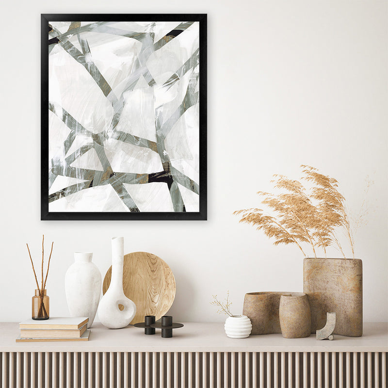 Shop Interconnect I Art Print-Abstract, Neutrals, PC, Portrait, Rectangle, View All-framed painted poster wall decor artwork