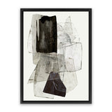 Shop Blotting Ink I Canvas Art Print-Abstract, Black, Grey, PC, Portrait, Rectangle, View All-framed wall decor artwork
