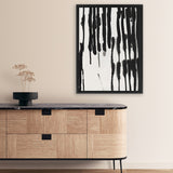 Shop Piano Rhythm I Canvas Art Print-Abstract, Black, PC, Portrait, Rectangle, View All-framed wall decor artwork