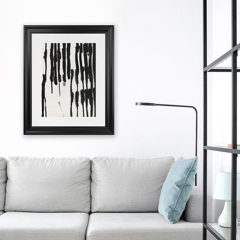 Shop Piano Rhythm I Art Print-Abstract, Black, PC, Portrait, Rectangle, View All-framed painted poster wall decor artwork