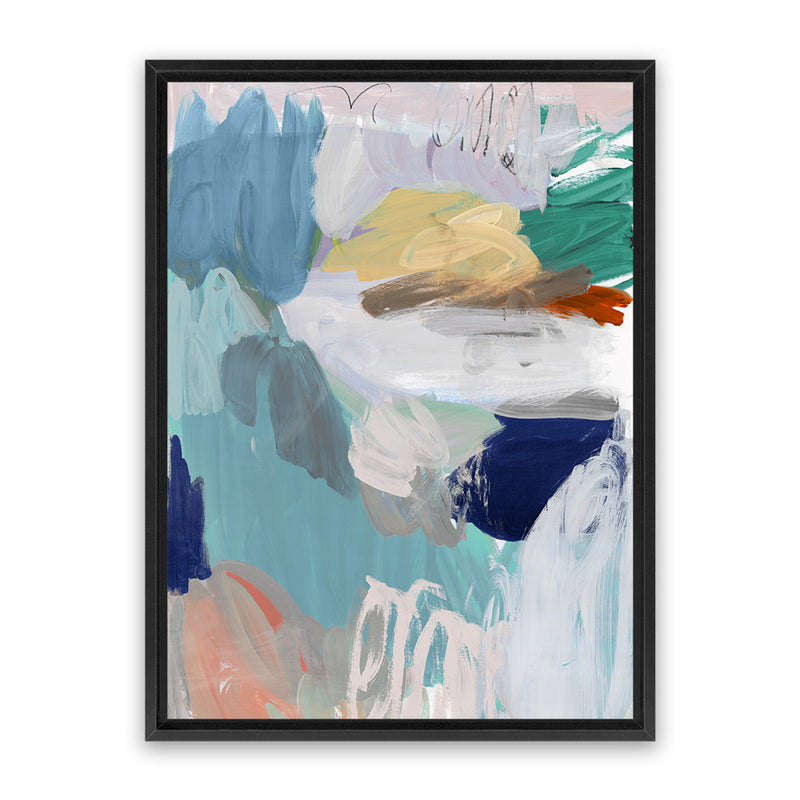 Shop Beguiled II Canvas Art Print-Abstract, Blue, PC, Portrait, Rectangle, View All-framed wall decor artwork