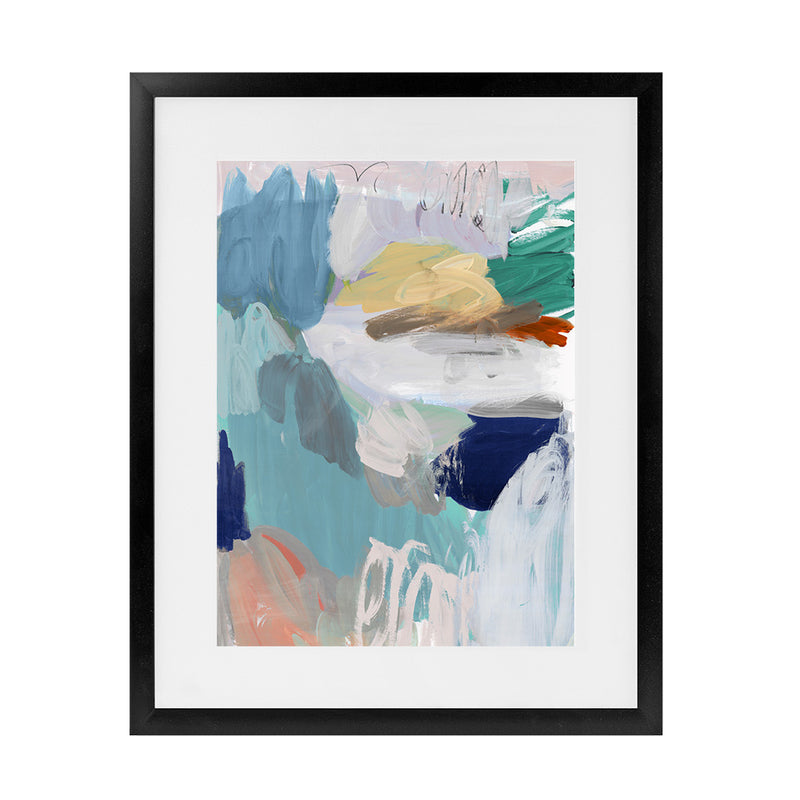 Shop Beguiled II Art Print-Abstract, Blue, PC, Portrait, Rectangle, View All-framed painted poster wall decor artwork