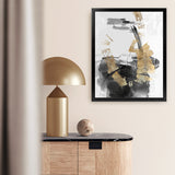 Shop Golden Dream Art Print-Abstract, Black, PC, Portrait, Rectangle, View All-framed painted poster wall decor artwork