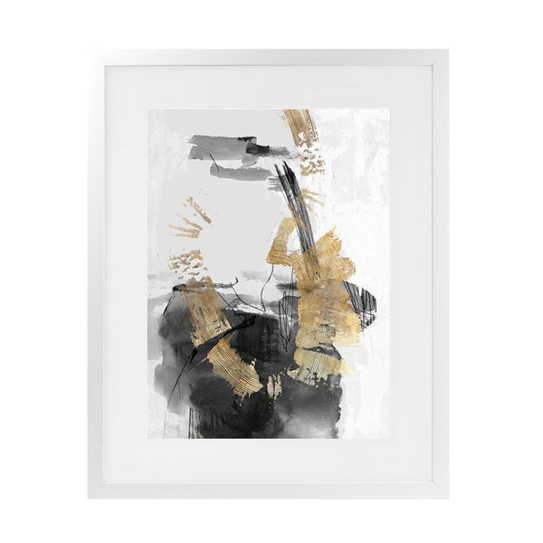 Shop Golden Dream Art Print-Abstract, Black, PC, Portrait, Rectangle, View All-framed painted poster wall decor artwork