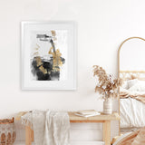 Shop Golden Dream Art Print-Abstract, Black, PC, Portrait, Rectangle, View All-framed painted poster wall decor artwork