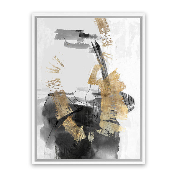 Shop Golden Dream Canvas Art Print-Abstract, Black, PC, Portrait, Rectangle, View All-framed wall decor artwork