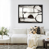 Shop Ancient Pathways II Canvas Art Print-Abstract, Black, Horizontal, PC, Rectangle, View All-framed wall decor artwork