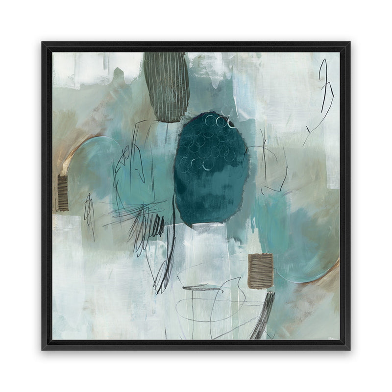 Shop Internal Reflection (Square) Canvas Art Print-Abstract, Blue, PC, Square, View All-framed wall decor artwork