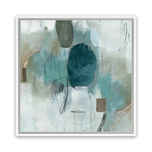 Shop Internal Reflection (Square) Canvas Art Print-Abstract, Blue, PC, Square, View All-framed wall decor artwork