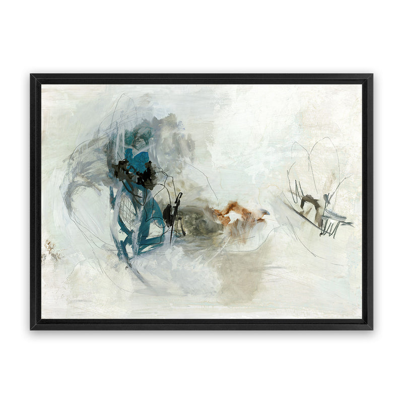 Shop Into The Wild Canvas Art Print-Abstract, Blue, Horizontal, Neutrals, PC, Rectangle, View All-framed wall decor artwork