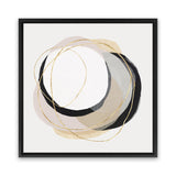 Shop Ring of Gold I (Square) Canvas Art Print-Abstract, Neutrals, PC, Square, View All-framed wall decor artwork
