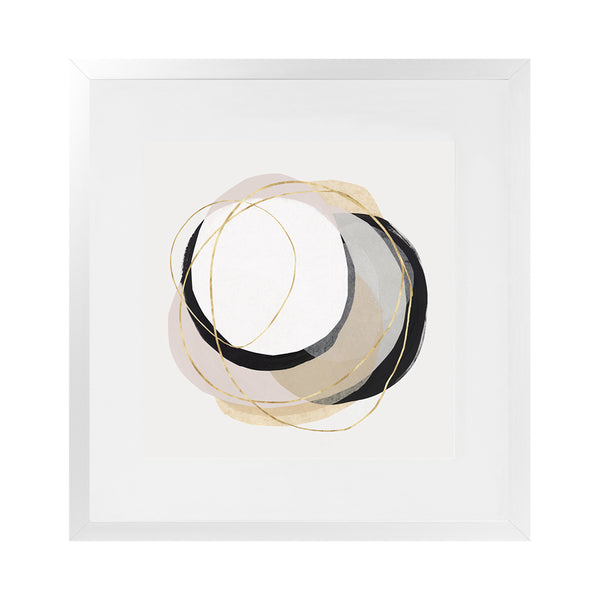 Shop Ring of Gold I (Square) Art Print-Abstract, Neutrals, PC, Square, View All-framed painted poster wall decor artwork