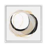 Shop Ring of Gold I (Square) Canvas Art Print-Abstract, Neutrals, PC, Square, View All-framed wall decor artwork