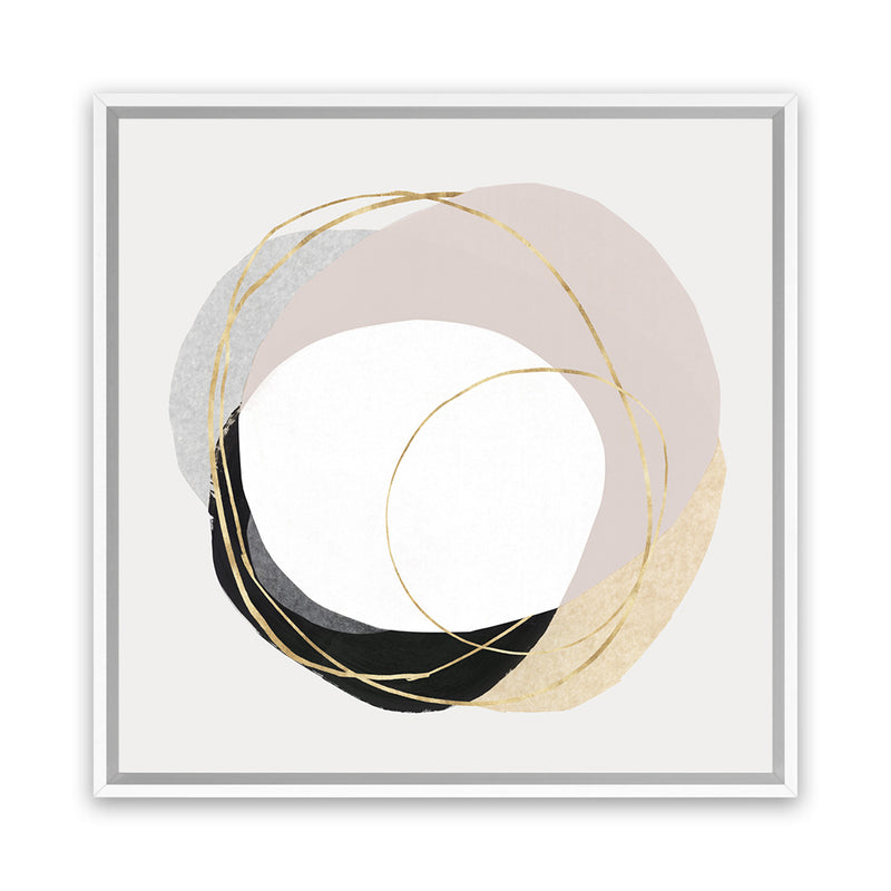 Shop Ring of Gold II (Square) Canvas Art Print-Abstract, Neutrals, PC, Square, View All-framed wall decor artwork