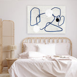 Shop Midblue II Canvas Art Print-Abstract, Blue, Horizontal, Neutrals, PC, Rectangle, View All-framed wall decor artwork