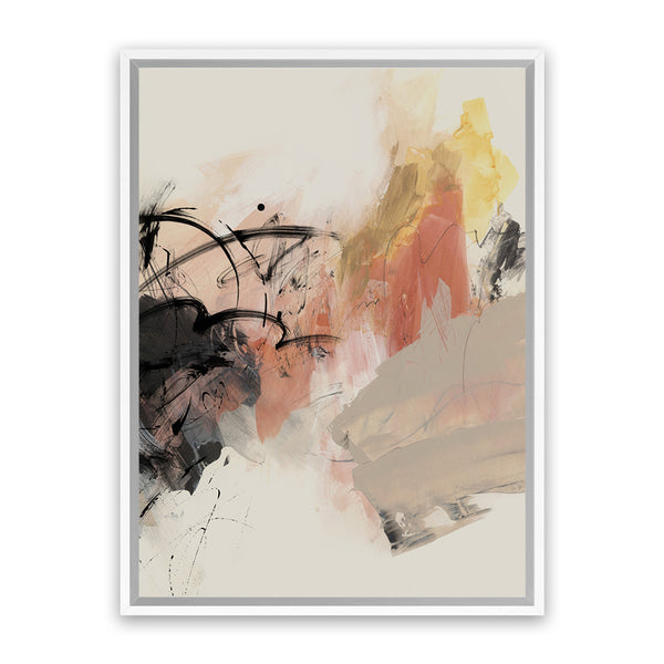 Shop Grapefruit I Canvas Art Print-Abstract, Black, Neutrals, PC, Portrait, Rectangle, View All-framed wall decor artwork