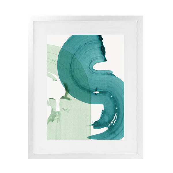 Shop Green Movement I Art Print-Abstract, Green, PC, Portrait, Rectangle, View All-framed painted poster wall decor artwork