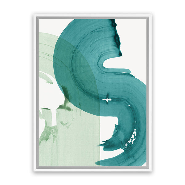 Shop Green Movement I Canvas Art Print-Abstract, Green, PC, Portrait, Rectangle, View All-framed wall decor artwork