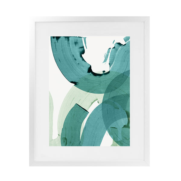 Shop Green Movement II Art Print-Abstract, Green, PC, Portrait, Rectangle, View All-framed painted poster wall decor artwork