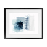 Shop Sheets of Blue II Art Print-Abstract, Blue, Horizontal, PC, Rectangle, View All-framed painted poster wall decor artwork