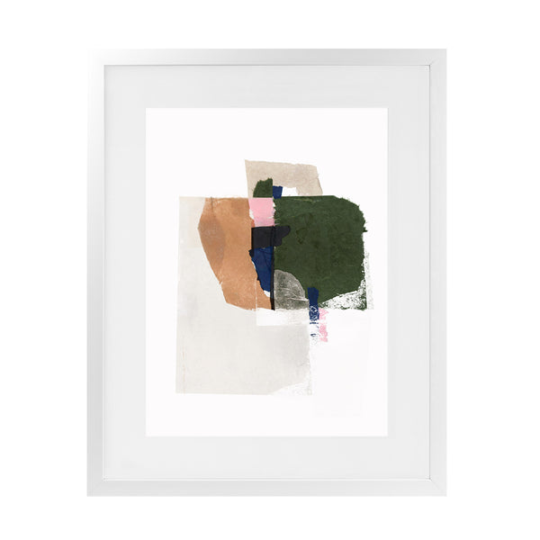 Shop Patchwork Pieces I Art Print-Abstract, Green, Neutrals, PC, Portrait, Rectangle, View All-framed painted poster wall decor artwork