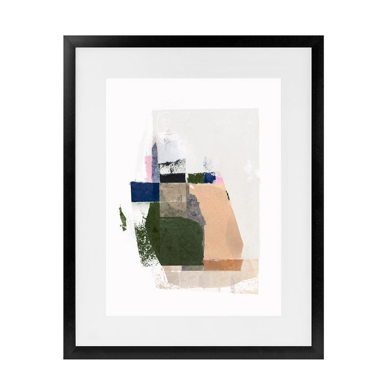 Shop Patchwork Pieces II Art Print-Abstract, Green, Neutrals, PC, Portrait, Rectangle, View All-framed painted poster wall decor artwork