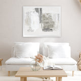 Shop Silver Slate Art Print-Abstract, Horizontal, Neutrals, PC, Rectangle, View All-framed painted poster wall decor artwork