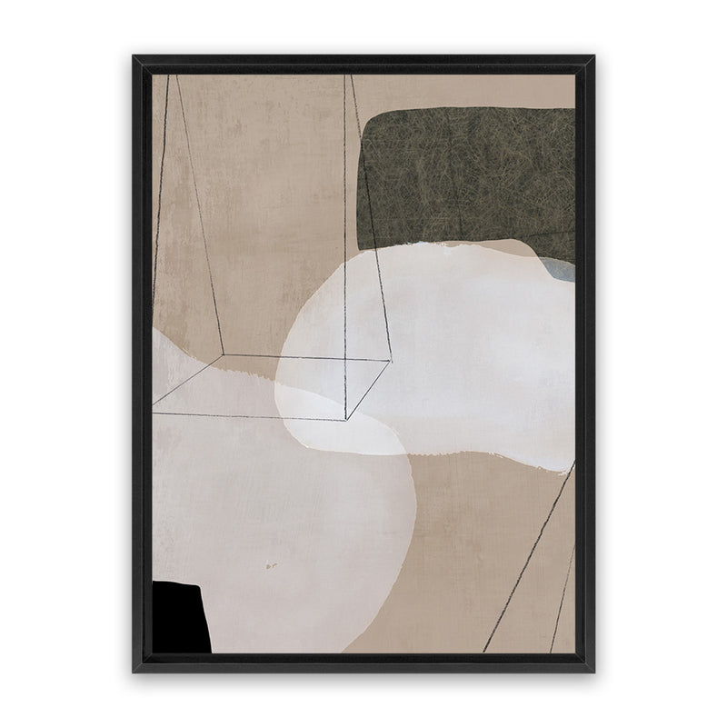 Shop Transparent II Canvas Art Print-Abstract, Neutrals, PC, Portrait, Rectangle, View All-framed wall decor artwork