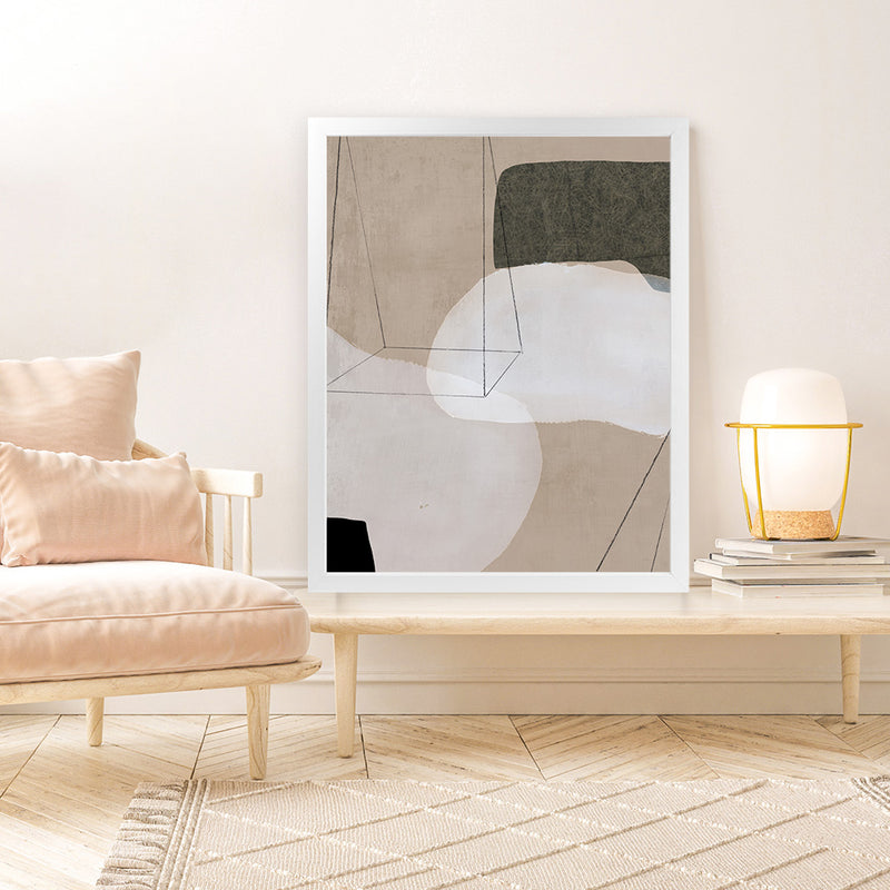 Shop Transparent II Art Print-Abstract, Neutrals, PC, Portrait, Rectangle, View All-framed painted poster wall decor artwork