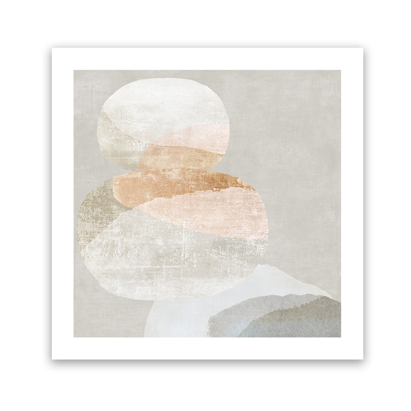 Shop Pile Up I (Square) Art Print-Abstract, Neutrals, PC, Square, View All-framed painted poster wall decor artwork