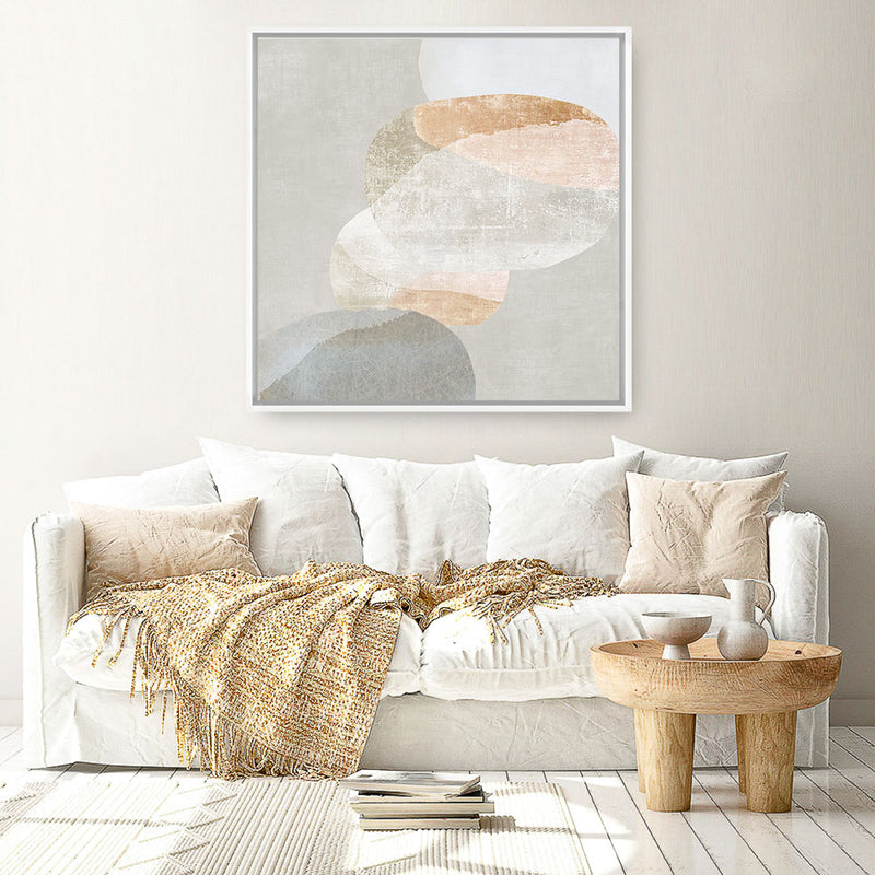 Shop Pile Up II (Square) Canvas Art Print-Abstract, Neutrals, PC, Square, View All-framed wall decor artwork