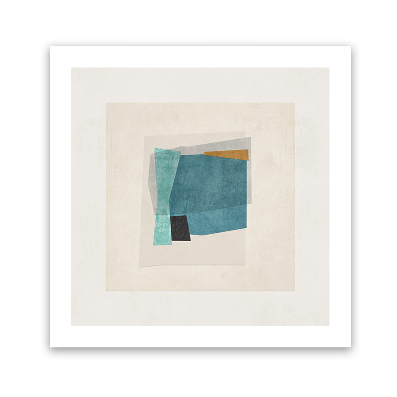 Shop Square Form I (Square) Art Print-Abstract, Blue, Neutrals, PC, Square, View All-framed painted poster wall decor artwork