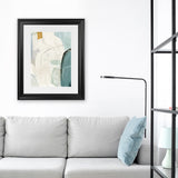 Shop Merging II Art Print-Abstract, Blue, Neutrals, PC, Portrait, Rectangle, View All-framed painted poster wall decor artwork