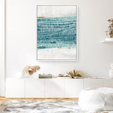 Shop Ocean Park I Canvas Art Print-Abstract, Blue, PC, Portrait, Rectangle, View All-framed wall decor artwork