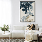 Shop Emerald Azure I Canvas Art Print-Abstract, Blue, PC, Portrait, Rectangle, View All-framed wall decor artwork