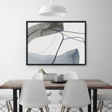 Shop Wrapped I Canvas Art Print-Abstract, Black, Blue, Horizontal, Neutrals, PC, Rectangle, View All-framed wall decor artwork