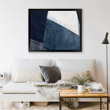 Shop Blue Merge Art Print-Abstract, Blue, Horizontal, PC, Rectangle, View All-framed painted poster wall decor artwork