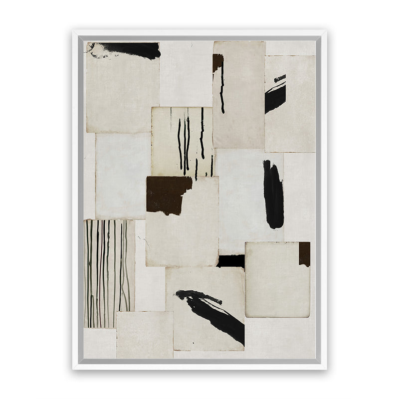 Shop Splattering I Canvas Art Print-Abstract, Neutrals, PC, Portrait, Rectangle, View All-framed wall decor artwork