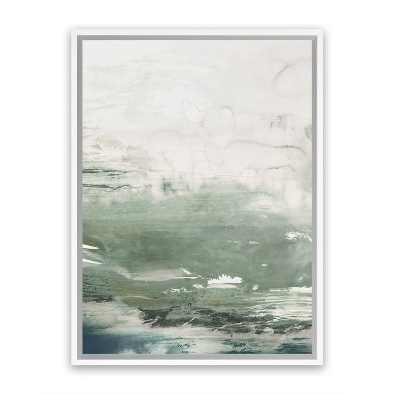 Shop Emerald Daze I Canvas Art Print-Abstract, Green, PC, Portrait, Rectangle, View All-framed wall decor artwork