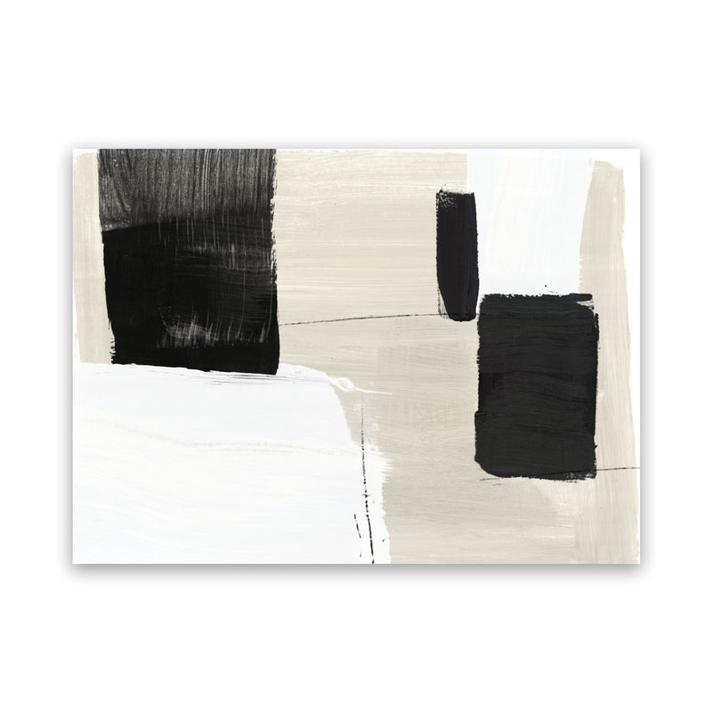 Shop Checkmate Canvas Art Print-Abstract, Black, Horizontal, Neutrals, PC, Rectangle, View All-framed wall decor artwork