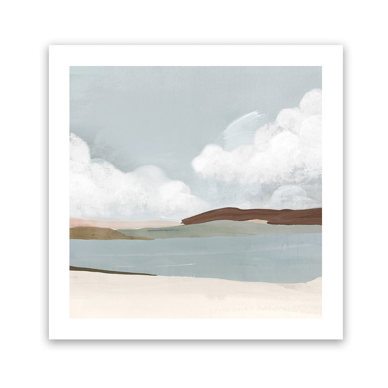 Shop Quiet Sunday (Square) Art Print-Abstract, Grey, PC, Square, View All-framed painted poster wall decor artwork